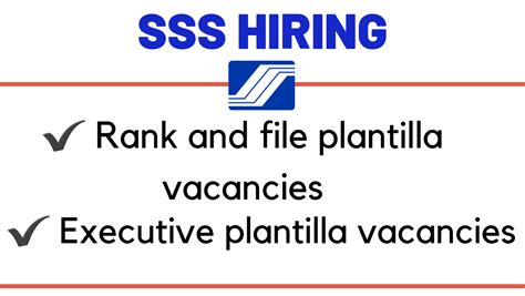 bit.ly/sssishiring|SSS is hiring, plantilla vacancies available: Apply now!.